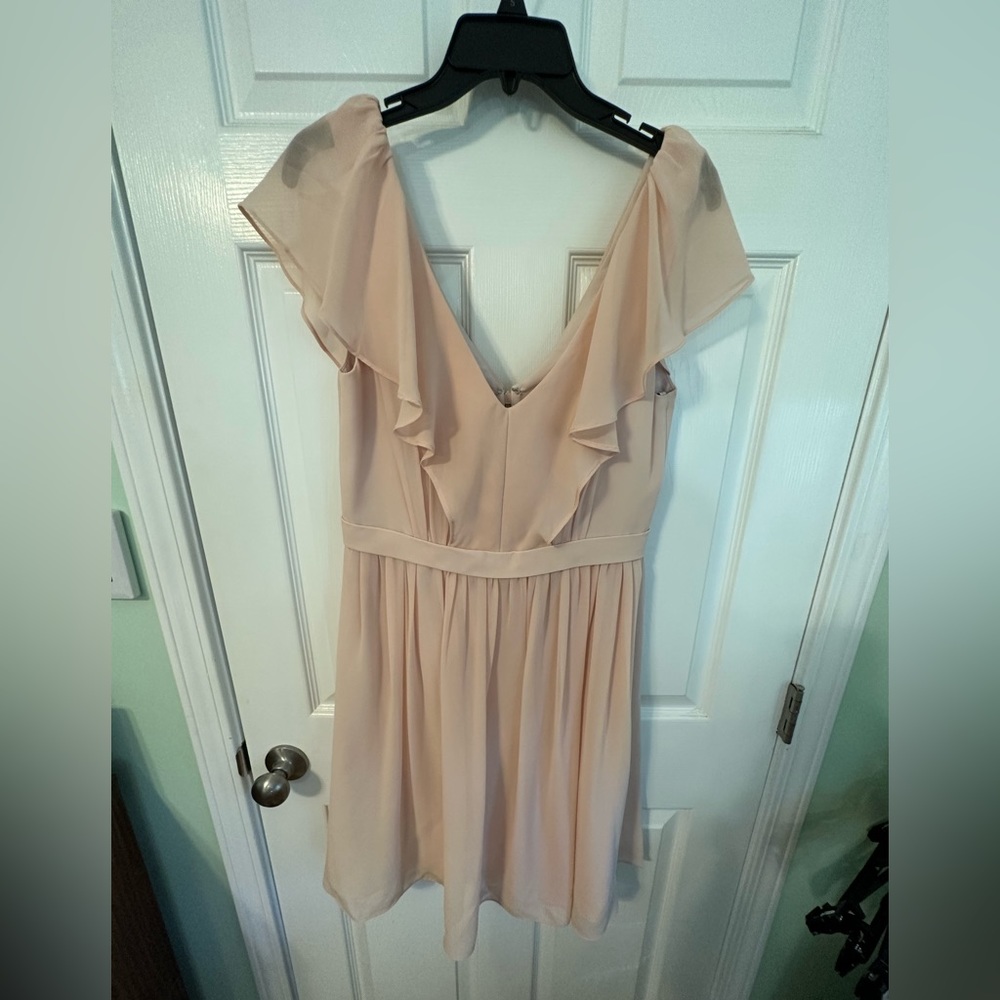 Light pink J.Crew Jenny Yoo Collection bridesmaids dress. Gently used.
